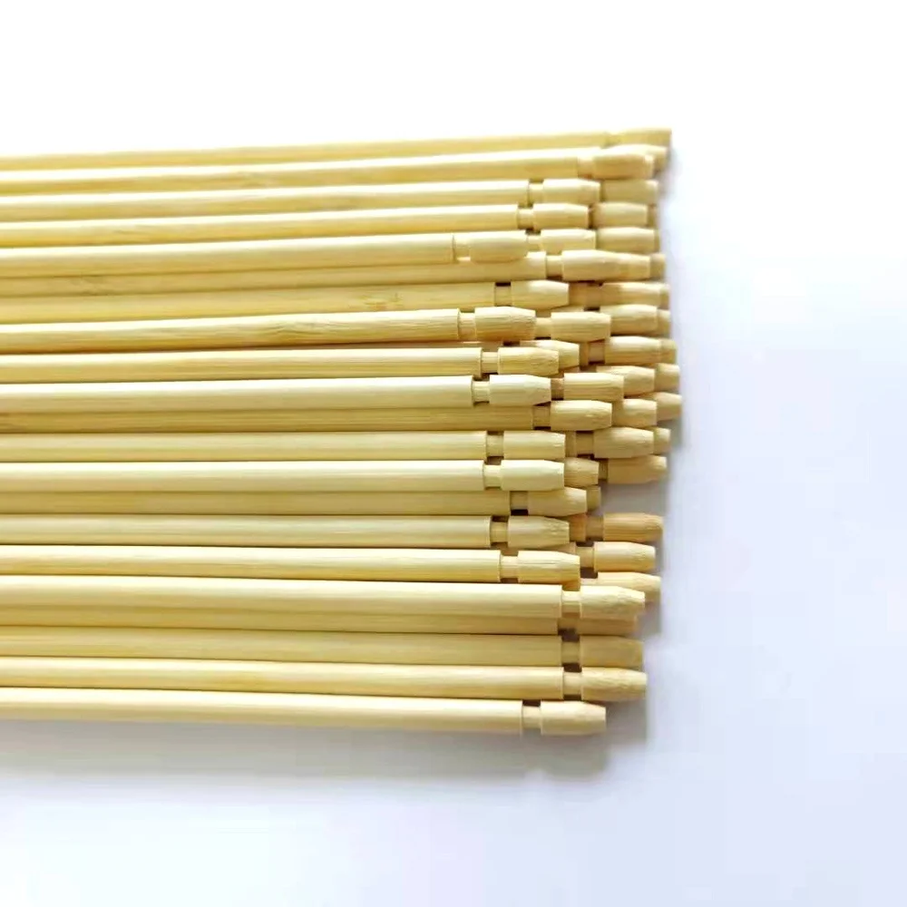 4.5mm Furrow Bamboo Skewer Stick with Concave Head  groove for Plant Support  Bamboo Plant Label