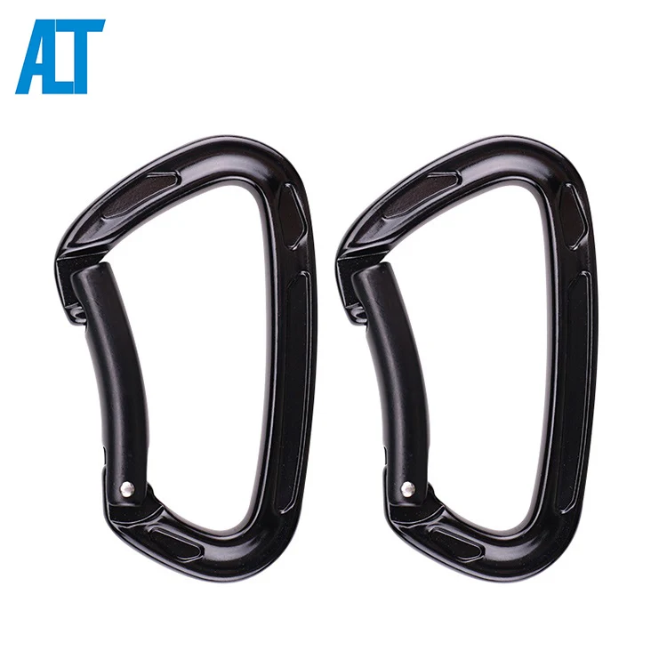 

22KN Camping Snap Hook Hiking Outdoor Custom Locking shaped Rock Climbing Carabiner, Customized