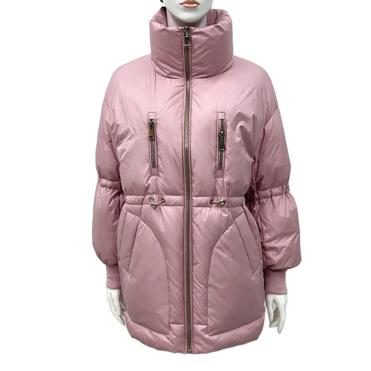 

Women's Fashion Winter Clothes Full Length Feather Down Coat, Customized color