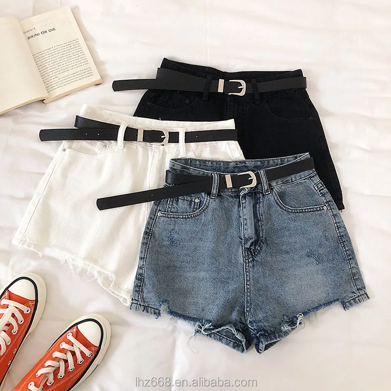 

2021 Women Denim Zipper Shorts Summer High waist hot short pants jeans for woman