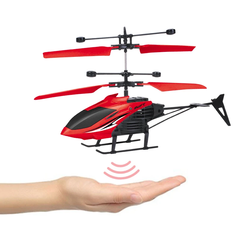 

Kid Infrared Helicopter Led Light Up Ufo Fly Sensor Flying Toy