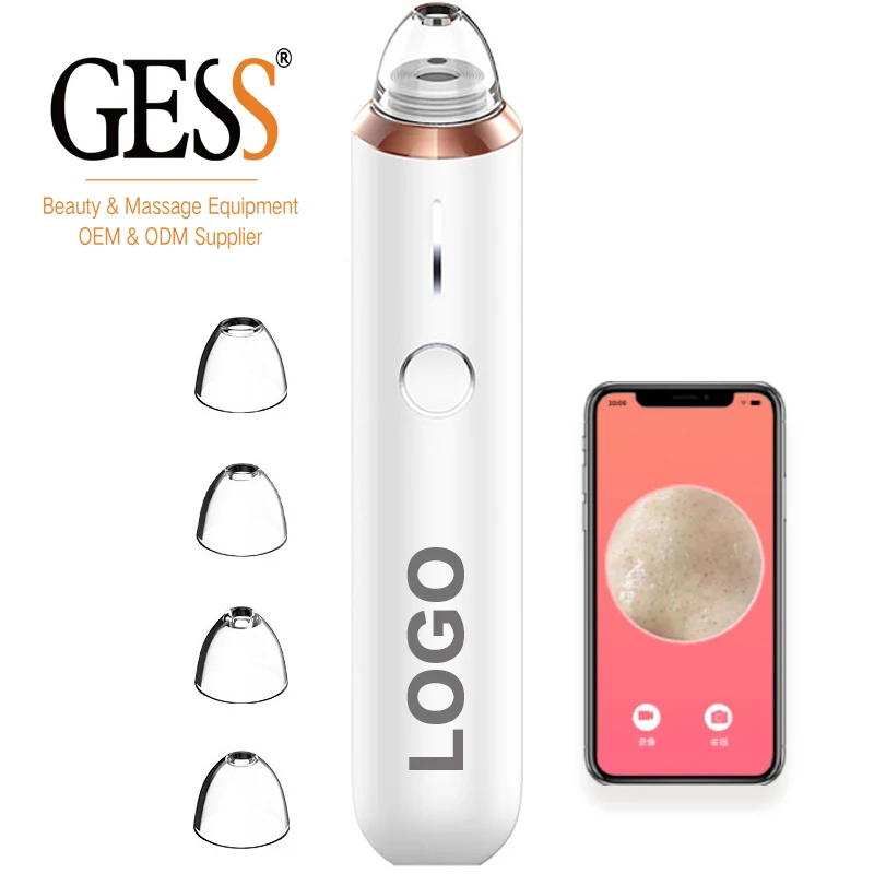 

GESS-DZ03 Factory Visual Blackhead Remover Pore Vaccum Electrics With Camera, White