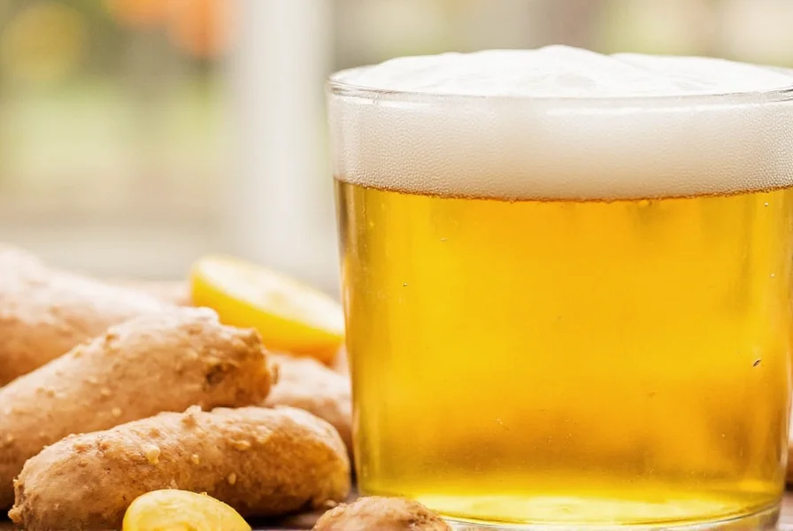 Ginger pale ale beer glass next to Asian cuisine for food pairing