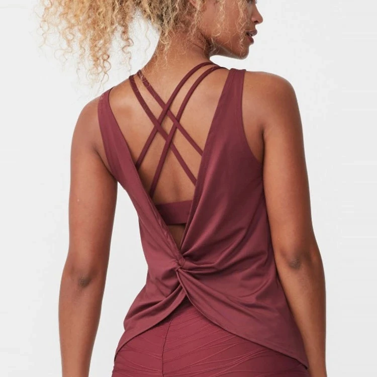 

Professional Absorb Sweat Top Athletic Running Sports yoga tank top