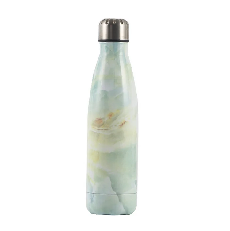 

500ml 304 stainless steel outdoor water flask double wall insulated design travel recycled bottle 2021, Customized color acceptable