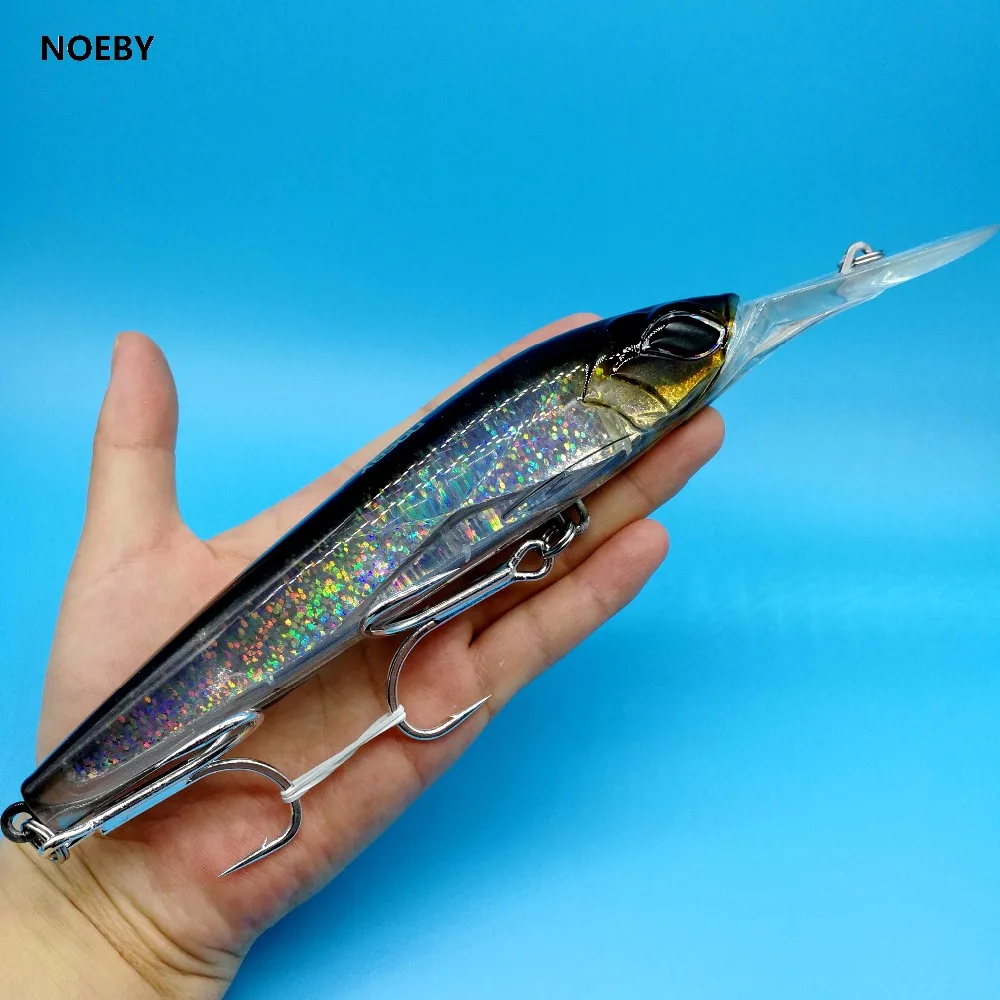 

NOEBY Deep-Diving Lip fishing lure deep minnow lure, Customized, 8 colors on stock