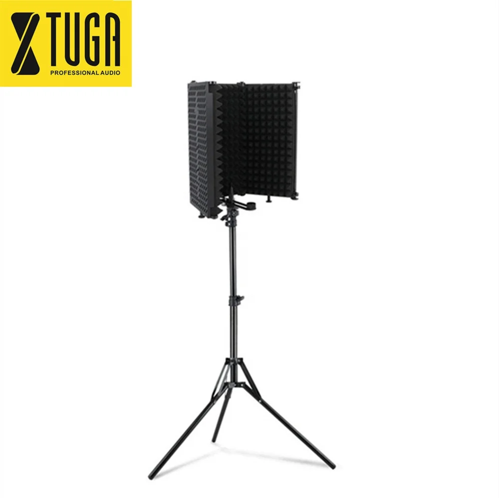 

Best selling wholesale studio mic stand with P op filter shock mount and stand, Black