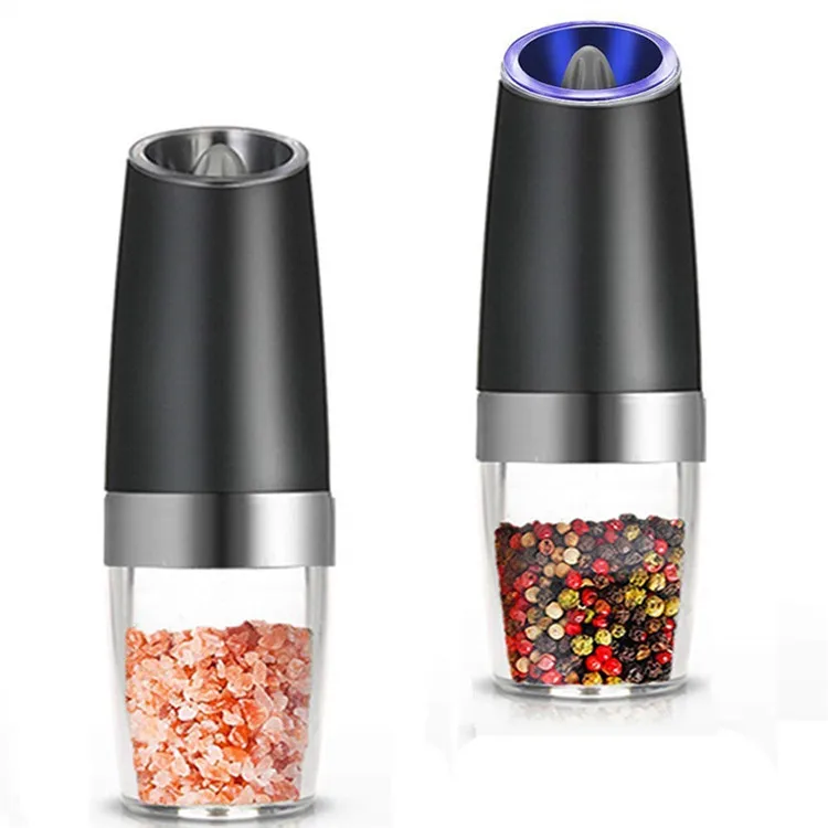 

Battery-Operated Automatic Gravity Electric Salt Ginder Pepper Grinder, Black