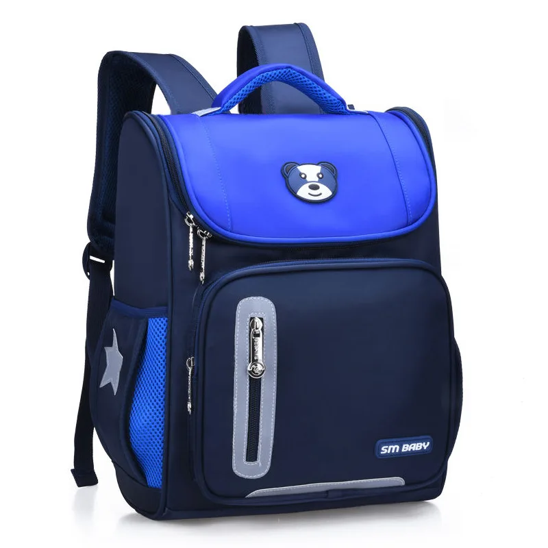 

Lightweight and stylish British neutral ridge protection schoolbag nylon backpack for pupils