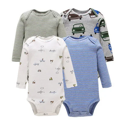 

Fashion custom 100% cotton cartoon printed baby animal romper