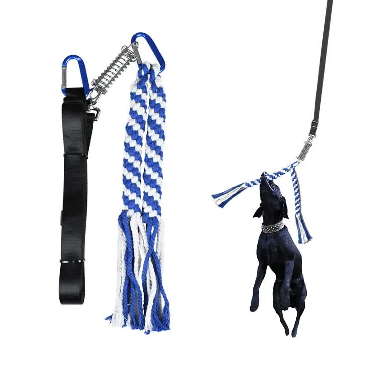 

Heavy Duty Pull Tether Toy of War Pet Dog Training Spring Pole Dog Rope Toy For Outdoor Exercise