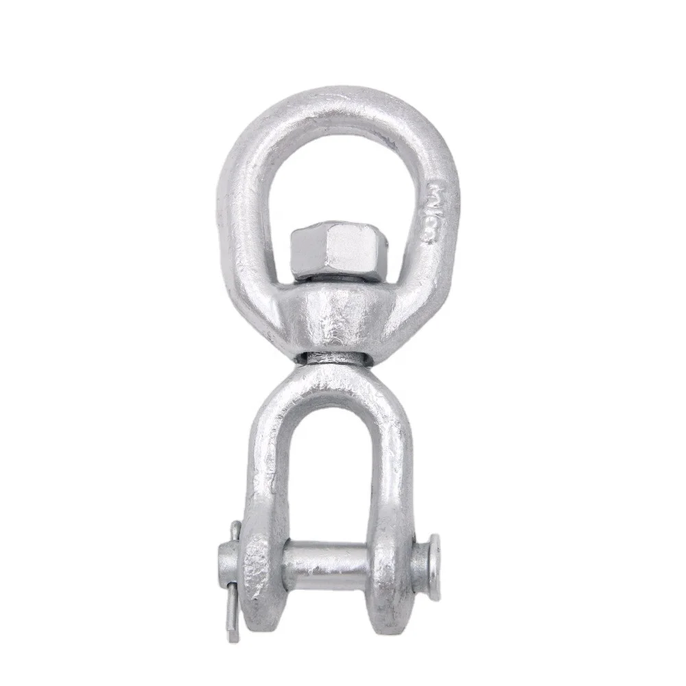
Carbon Steel Hot Dip Galvanized Drop Forged G403 Jaw-Eye Chain Swivels 