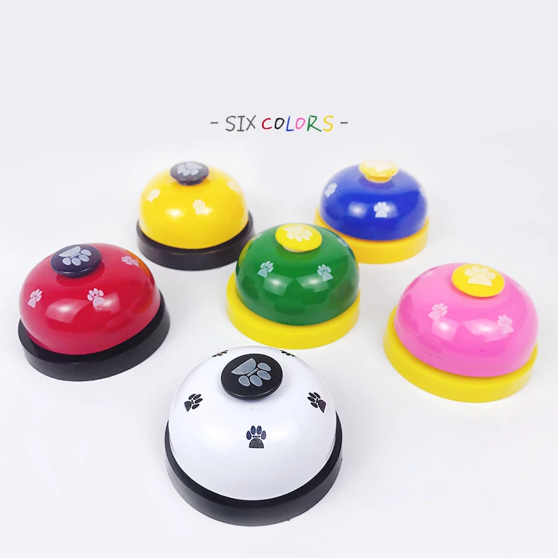 

Pet Training Products Interactive Dog Toy New Paw-Print Ordering Bell, As pictures