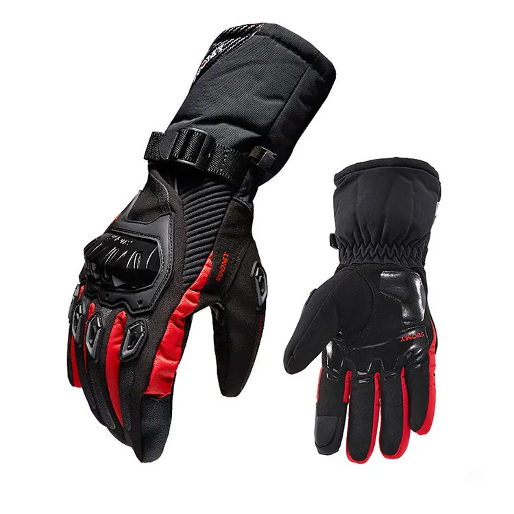 

Winter warm motorcycle gloves 100% Waterproof windproof Guantes Moto Luvas Touch Screen luva motociclista luvas moto, Black,red,blue