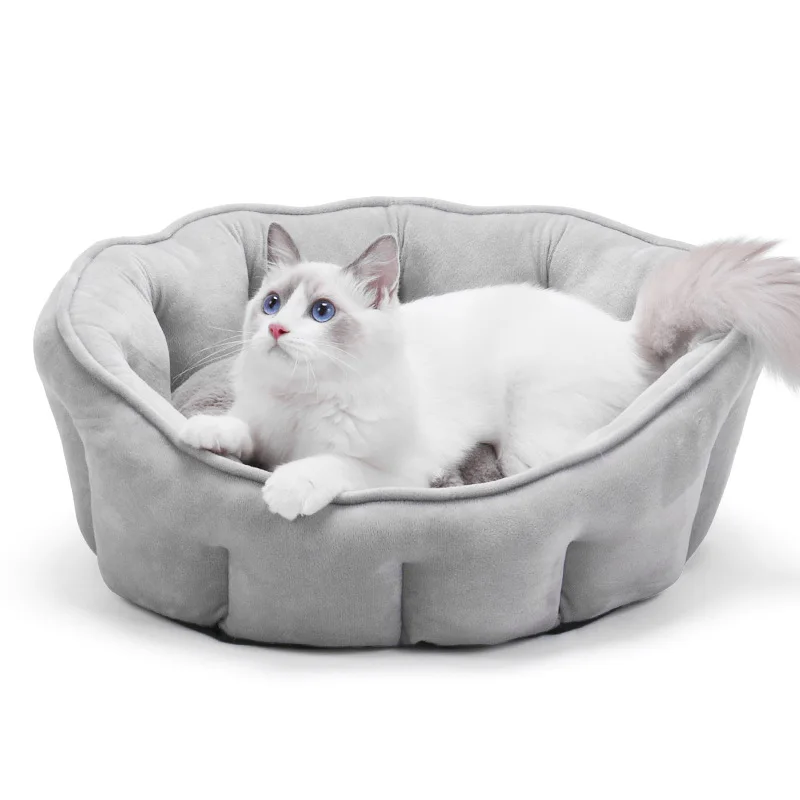 

Amazon hot sell winter warm cat litter kennel cotton filledcomfortable and soft cat house, As photo