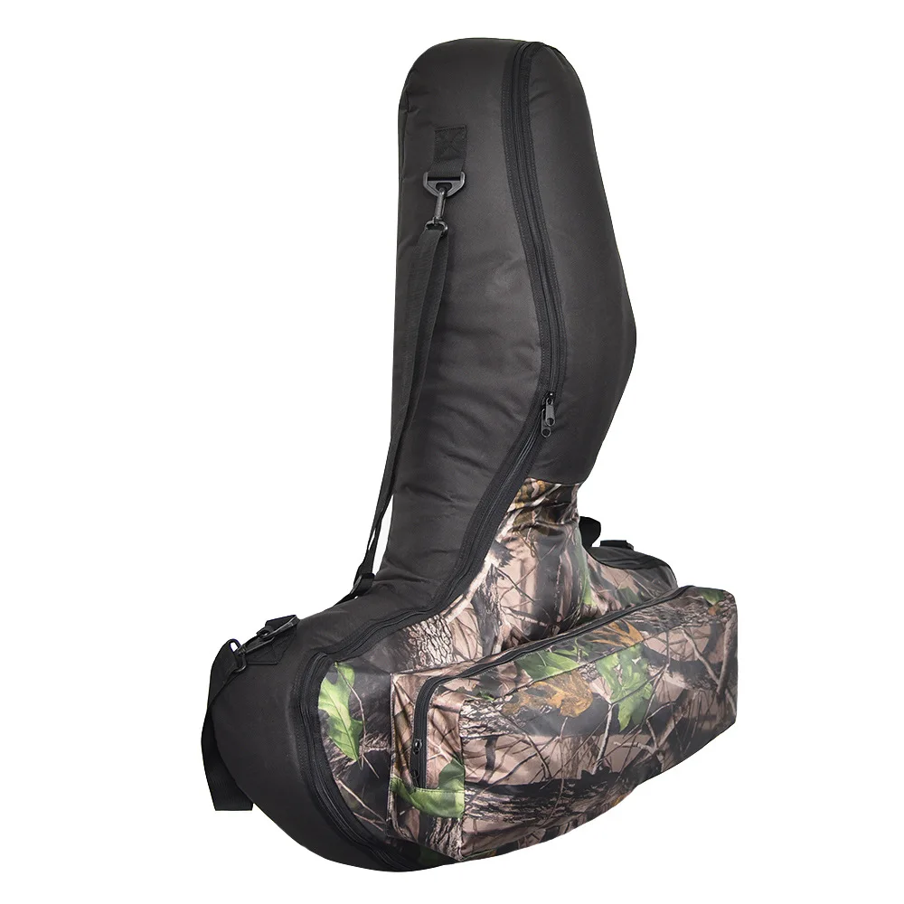 

HIBO Large capacity camouflage nylon crossbow soft case crossbow hunting bag with backpack strap, Camo