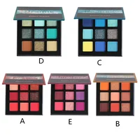 

Professional Beauty Glazed 9 Colors Maquillage Facial Pressed Palette Glitter Eyeshadow Makeup Matte Eye Shadow Pigment Palette