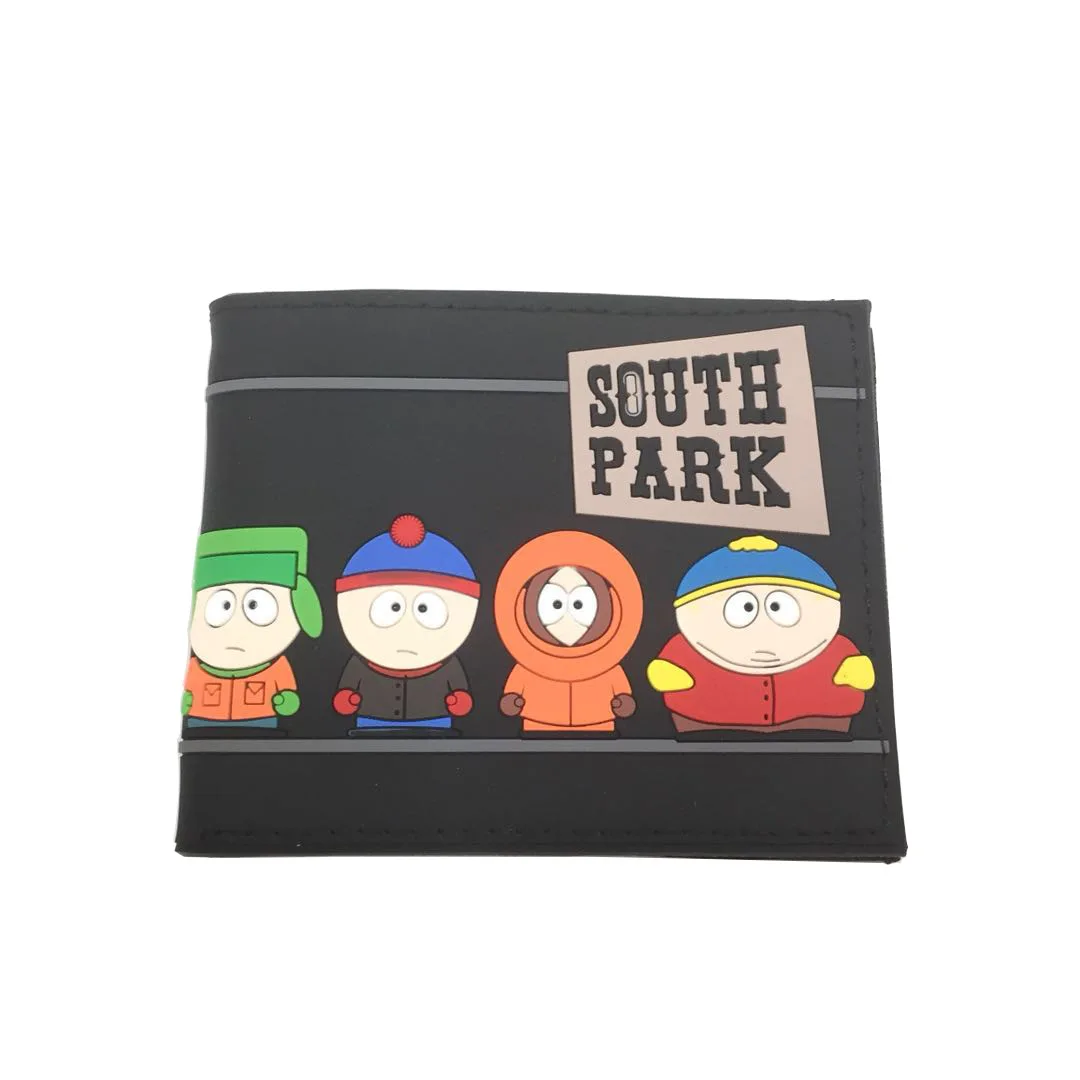 

Professional PU PVC Wallets Supply American Cartoon Anime Purses Short Anti-theft Money Clip South Park Wallet for kids Student