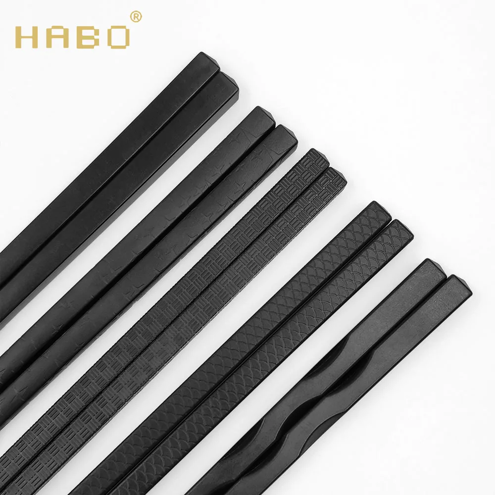 

Hotel special environmentally friendly pure black plastic alloy chopsticks
