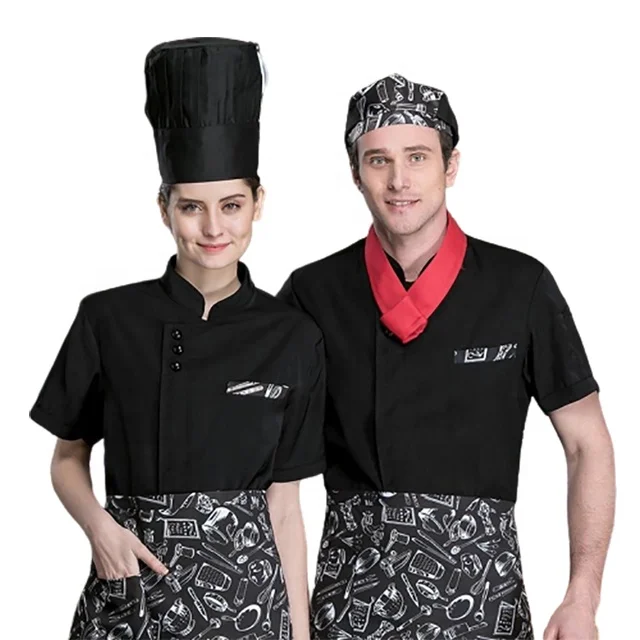 

SunYue Cotton Black Western Style Hotel Uniform Chef Jackets Chef Coats Supply, White