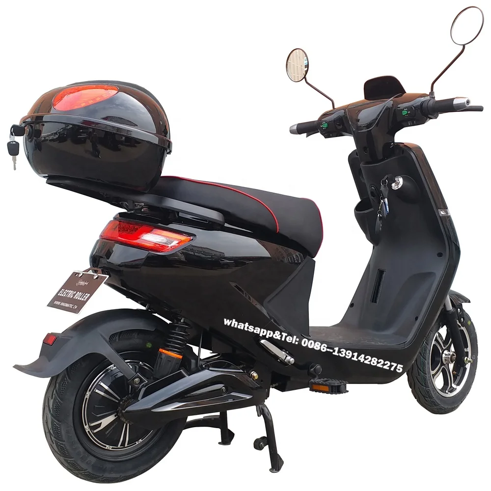 

Electric Moped with portable lithium battery