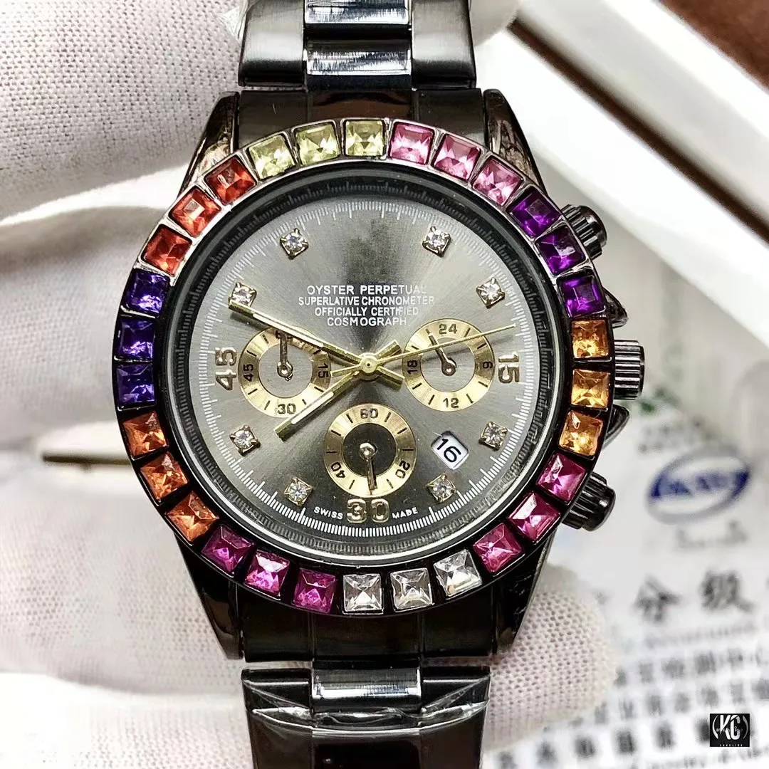 

New Fashion Men Date Quartz Watch Calendar Waterproof Business Mens Watches Stainless Steel Band Male Clock