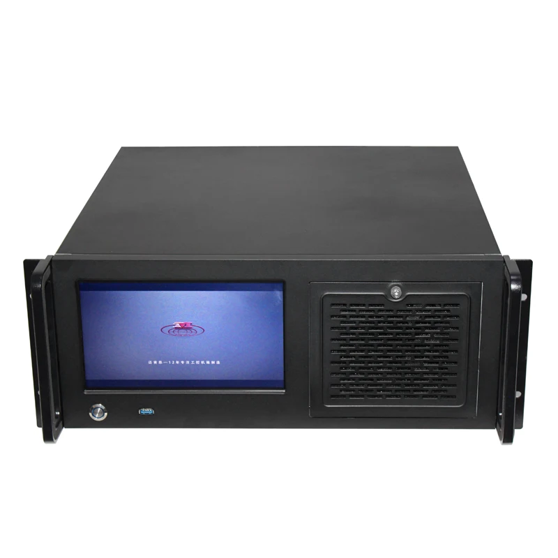 

4u server rackmount case 19inch lcd touch screen server chassis for 12*9.6" atx mainboard for monitor