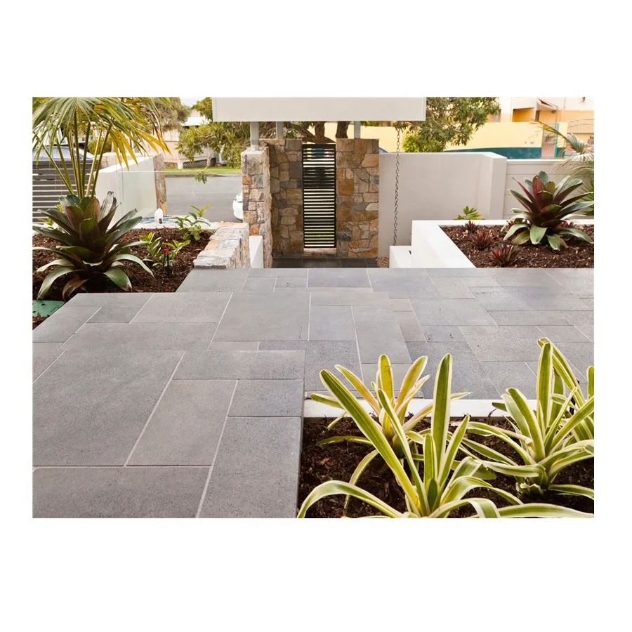Outdoor Areas Cheap Floor Covering Outdoor Paving stones Hainan Natural Black Basalt Tile Texture