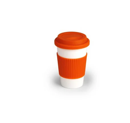 

Mikenda silicone lid ceramic mug full-page printing export mug, creative coffee cup single-layer