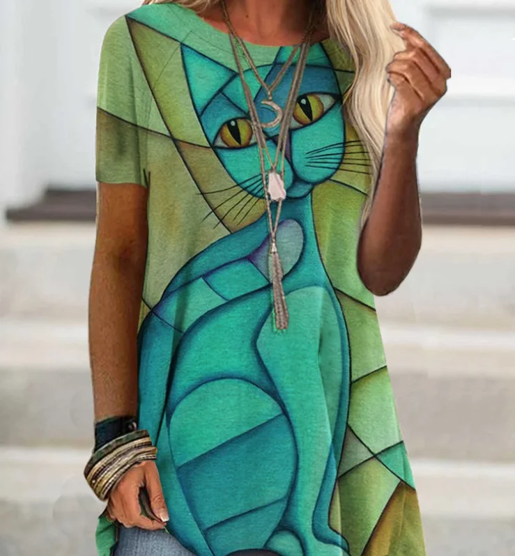 

Manufacturer customized 2021 best selling original design digital printing large size blouse