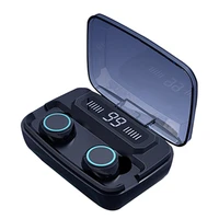 

M11 private label premium blue tooth truely black wireless earbuds with water proof twins true bluetooth wireless earbuds