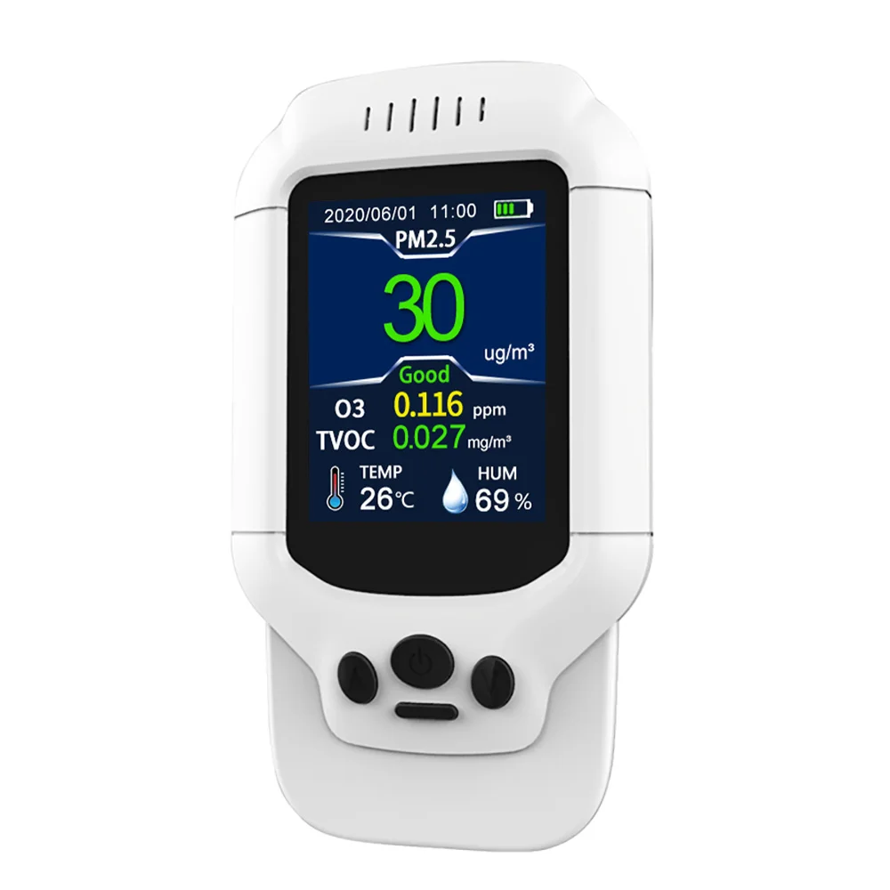 Handheld O3 Ozone Detector O3 Ozone Sensor Meter Pm2.5 Detector Air