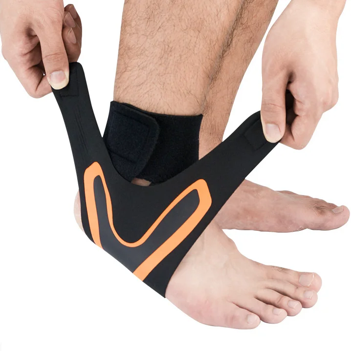 

neoprene Ankle Support Sleeve Compression Adjustable Elastic Sports Basketball Ankle Brace, Black