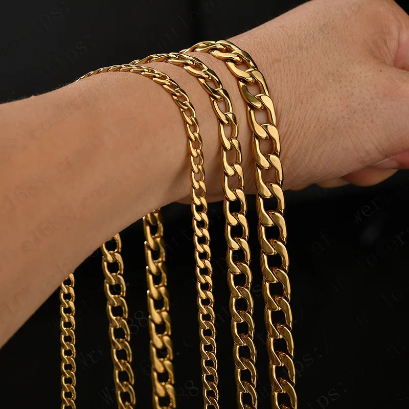 

Hot sale 24k gold simple design jewellery+big chain necklace jewelry+mens cuban link chain, As photo