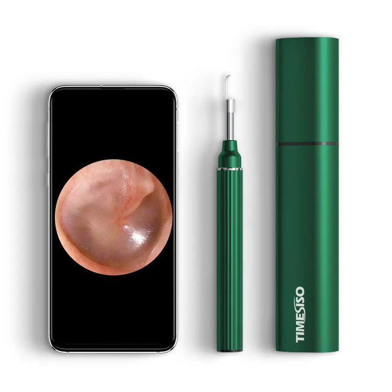 

Timesiso P40 Pro safe ear cleaner 2020 baby ear cleaner, Black/red/green