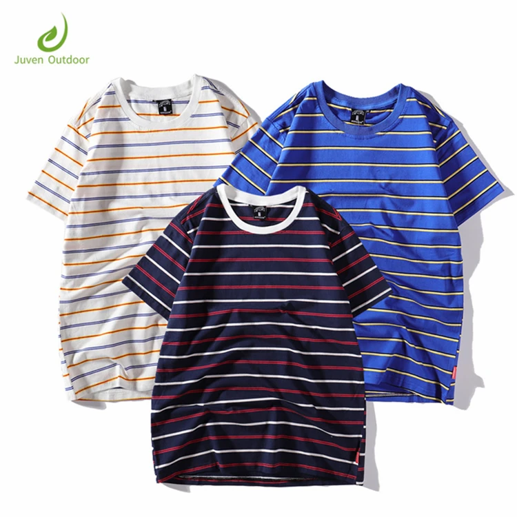 

Factory cheap t-shirts wholesale custom unisex stripe tee, Custom color