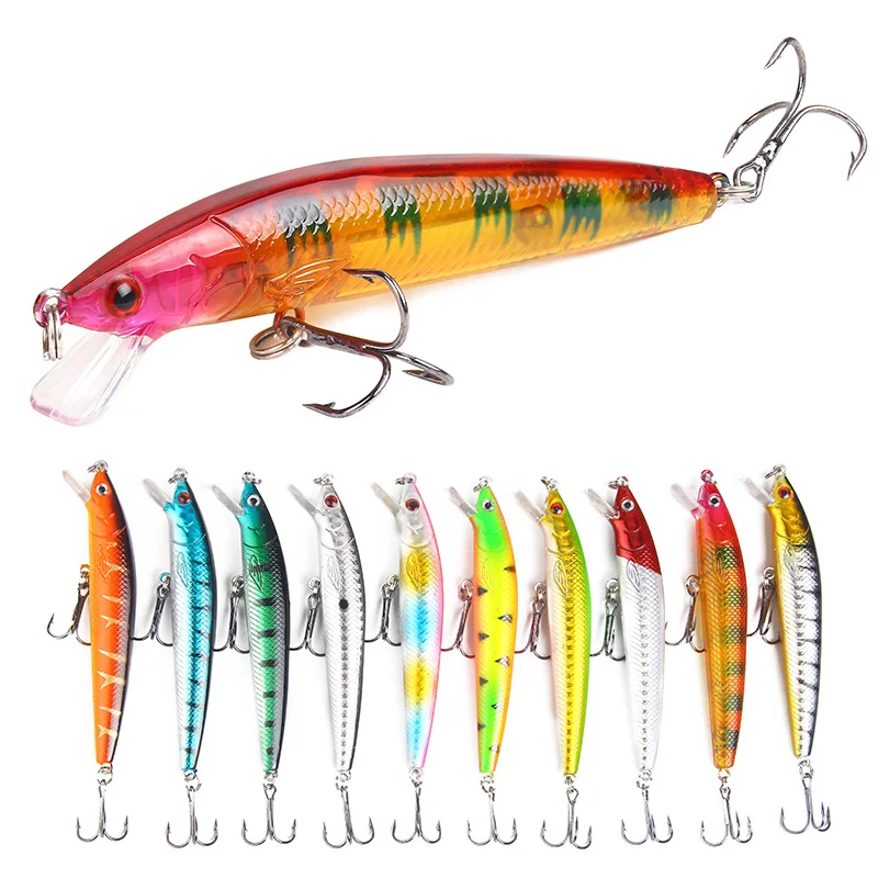 

10 Colors 10cm Minnow Lures 7.5g Luya Fishing Lure