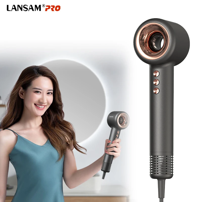 

New Design Popular Professional Hotel Ionic Hair Dryer Smart Temperature Control Leafless Blow Dryer Durable