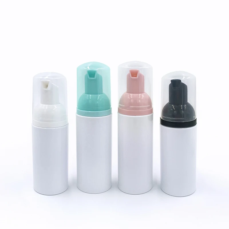 

foaming bottle pink white cosmetic facial cleanser lash 30 50 60 80 100 120 150 180 200 250 300 ml soap mousse foam pump bottle