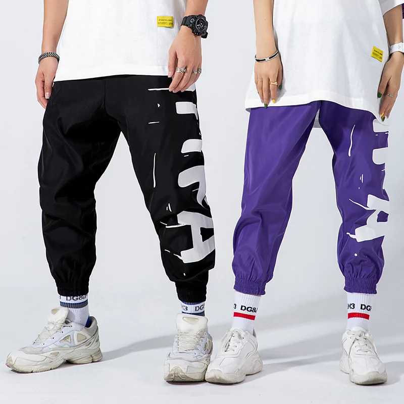 

New Classic Casual Fashion Men Jogger Cargo Polyester Oversized Letter Printing Sweatpants