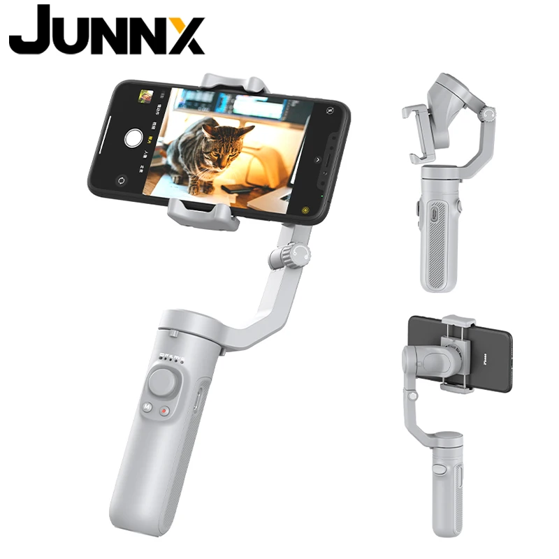 

JUNNX 3-Axis Cell Phone Gimble Estabilizador de Celular telefono Mobile Portable Handheld Gimbal Stabilizer for Smartphone