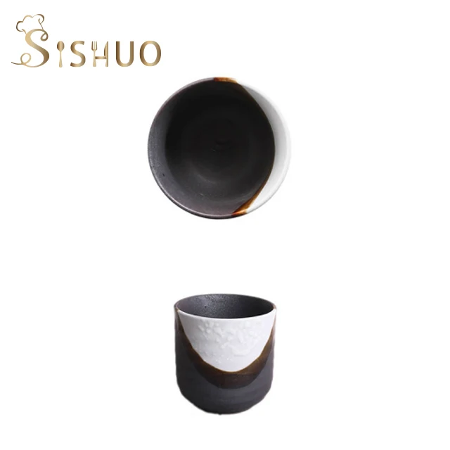 

High Quality Customized Creative 150ml Black coffee ceramic cup, Multi color