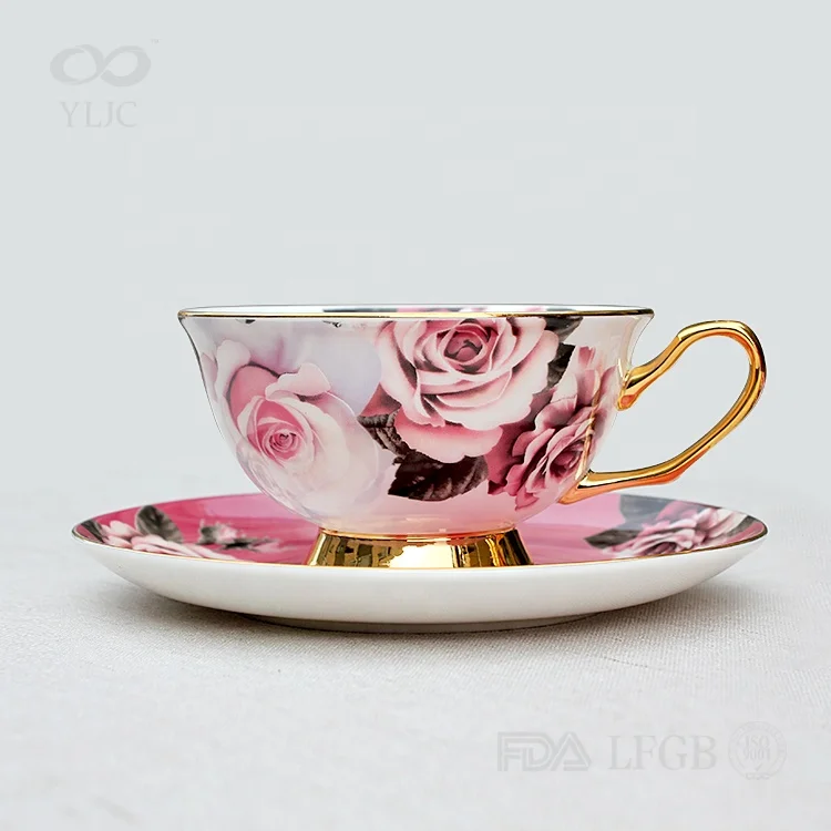 

hot selling fine porcelain coffee cup bone china tea cups and saucers sets, Classic white, customization accepted