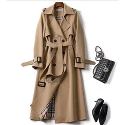 Droma new Korean mid-length trench coat for women 