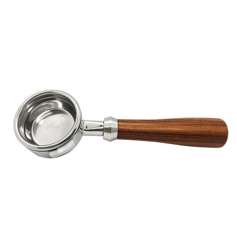 

Exquisite Workmanship Coffee Machine 304 Stainless Steel Wood Handle Coffee Portafilter