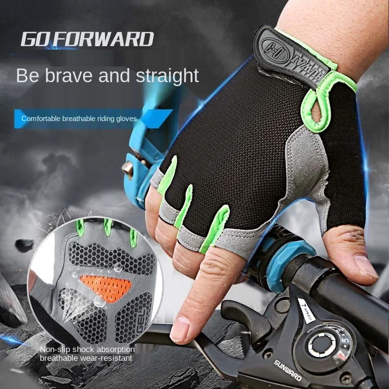 

Cheap Wholesale Summer Breathable Llightweight Anti Slip Gel Cycling Riding Racing Gloves