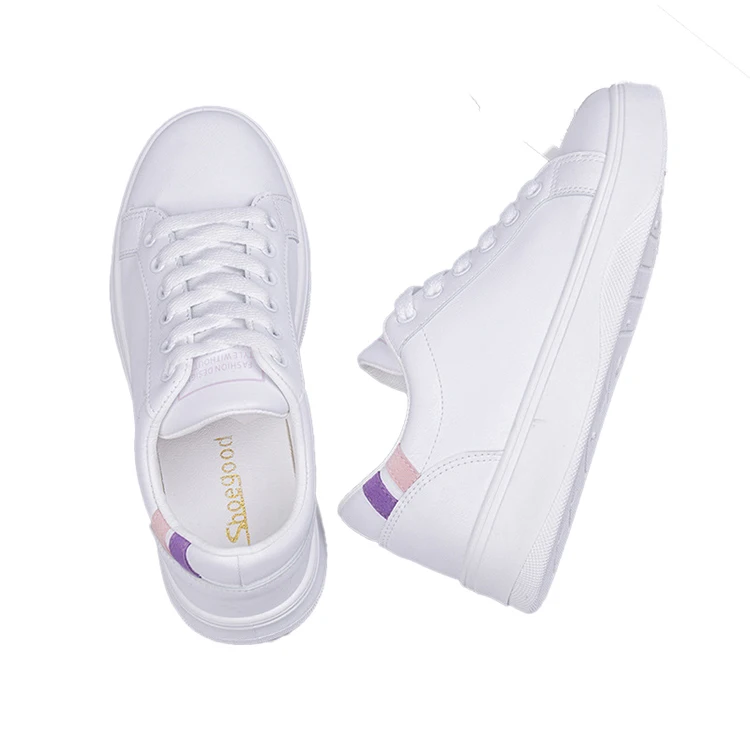 

2021 Spring Summer Trend Small White Shoes Flat Leather Upper Women Shoes Korean Edition New Fashion Students Casual Shoes