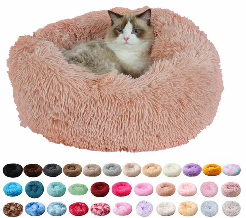 

Amazon Hot Pet Bed Donut Craddler Round Dog Bed Comfortable Cat Bed Luxury Fleece In 8 Sizes Tens Colors Compressed Package