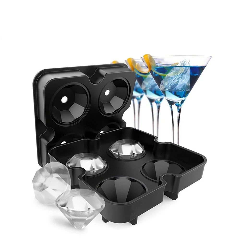 

Diamond-Shaped silicone ice ball mould pop jelly pudding lid resin mold silicone ice cube trays