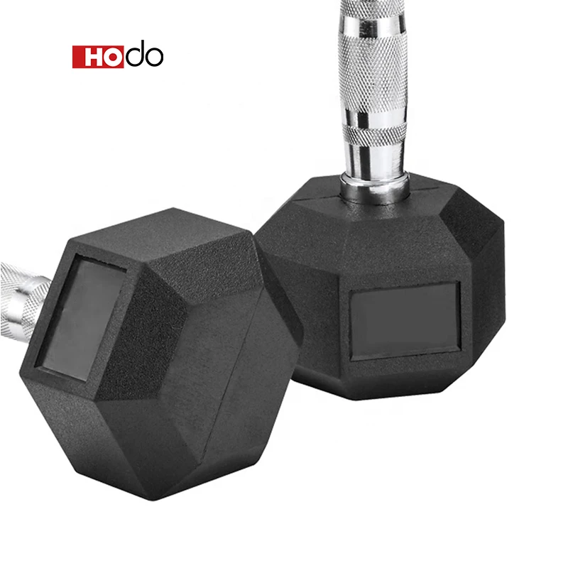 

HOdo Sports 5kg 10kg 15kg 20kg 25kg 30kg 40kg Multi Color Black Rubber Hex Dumbbell